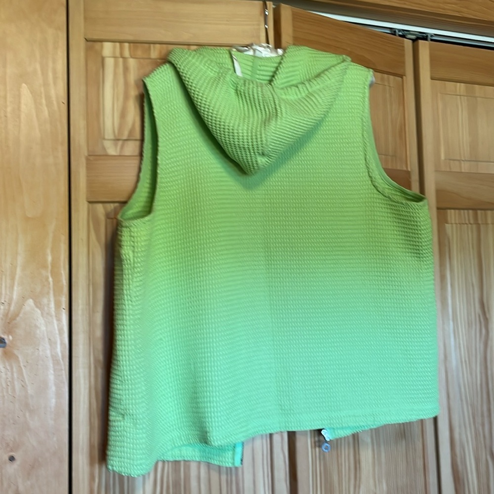 Chartreuse waffle weave vest - Picture 4 of 6